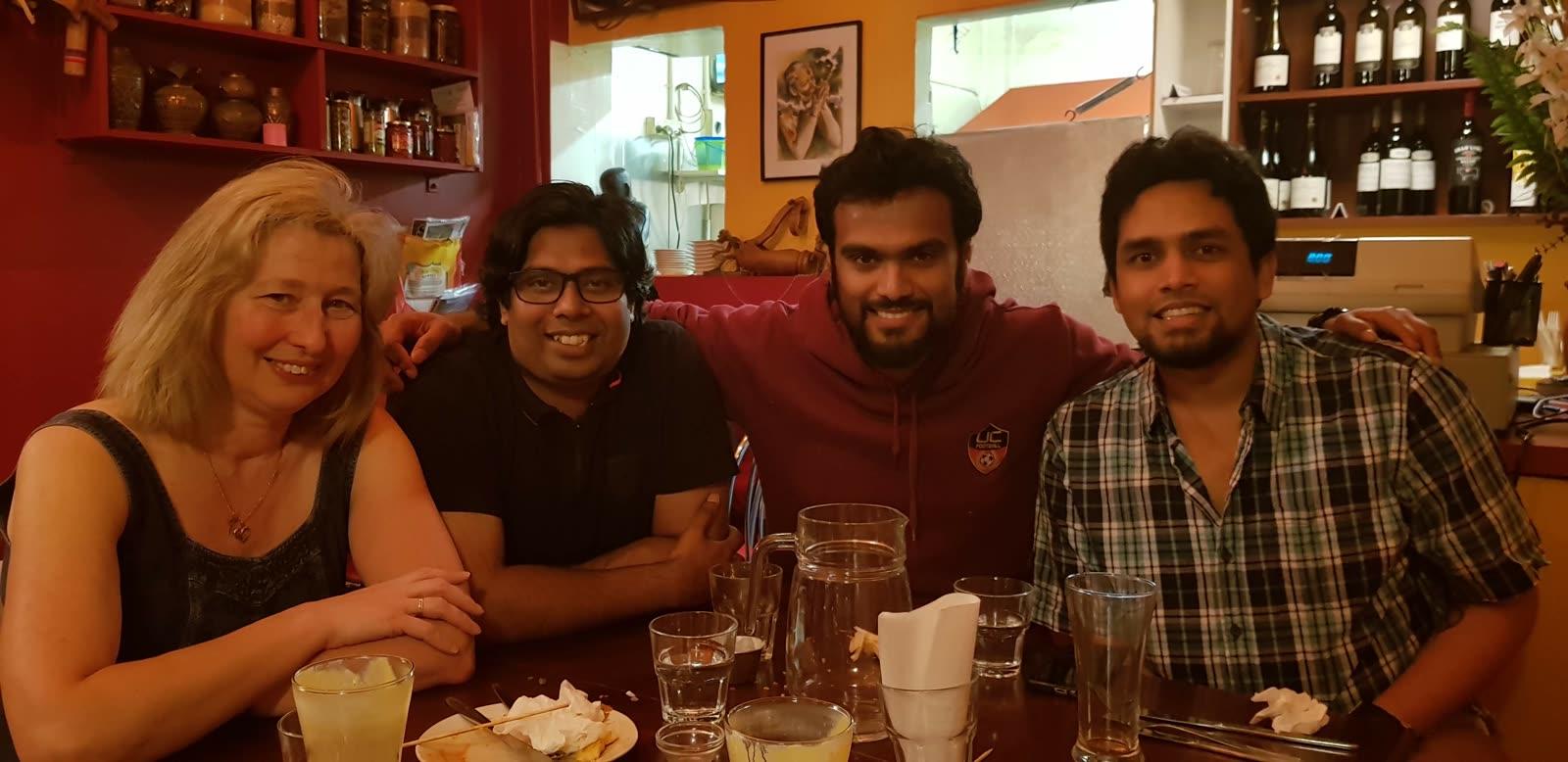 Dinner with the team