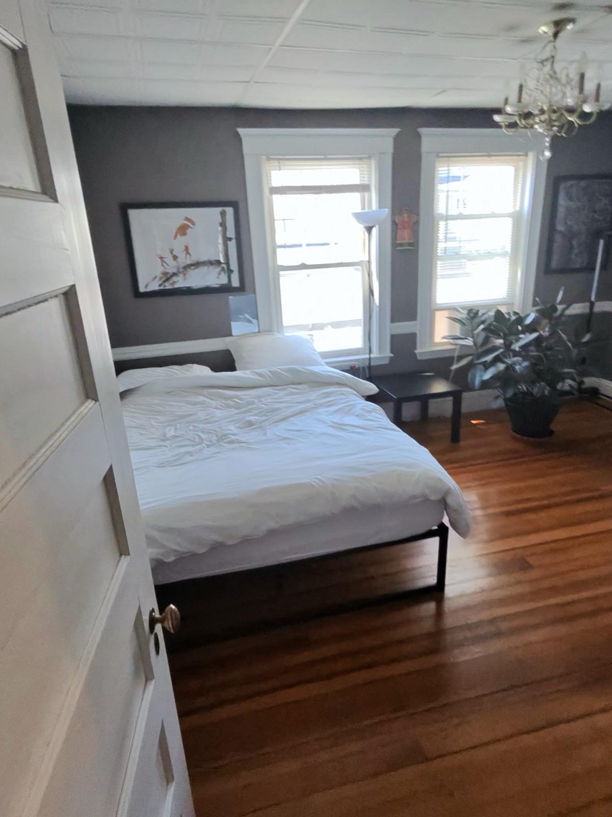 The first Boston accommodation. Comfortable, but the maths of three months of this did not work My first Boston accommodation