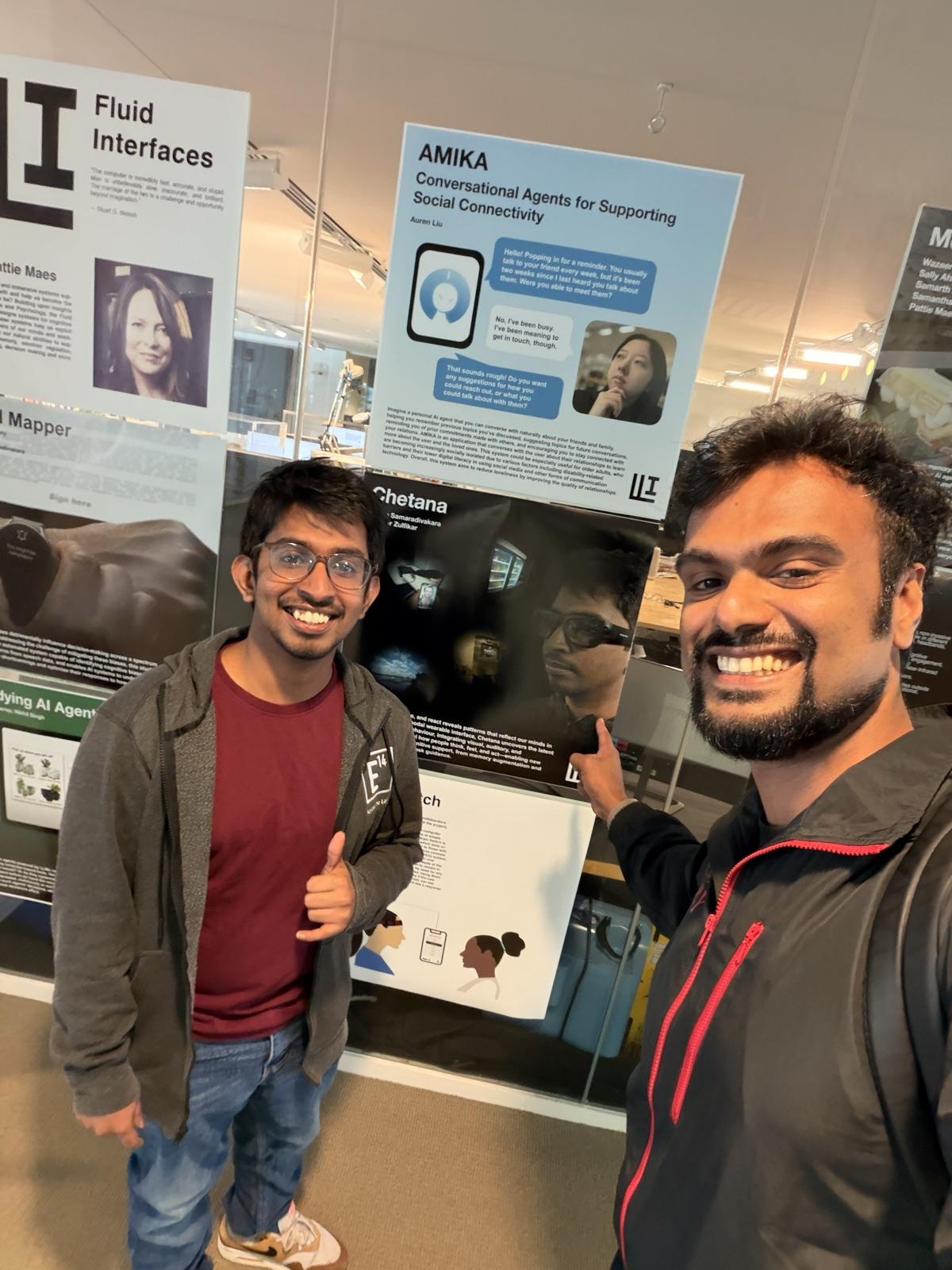 Visiting colleagues at the Media Lab within hours of landing. Agents on posters, agents in pockets Visiting colleagues at the MIT Media Lab