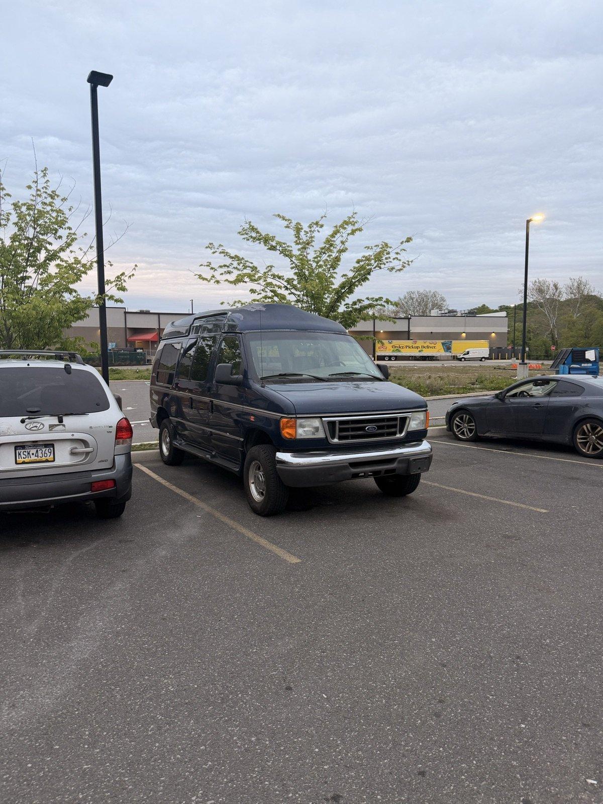 The first picture I have of the van, the day I went to get it First look at the van