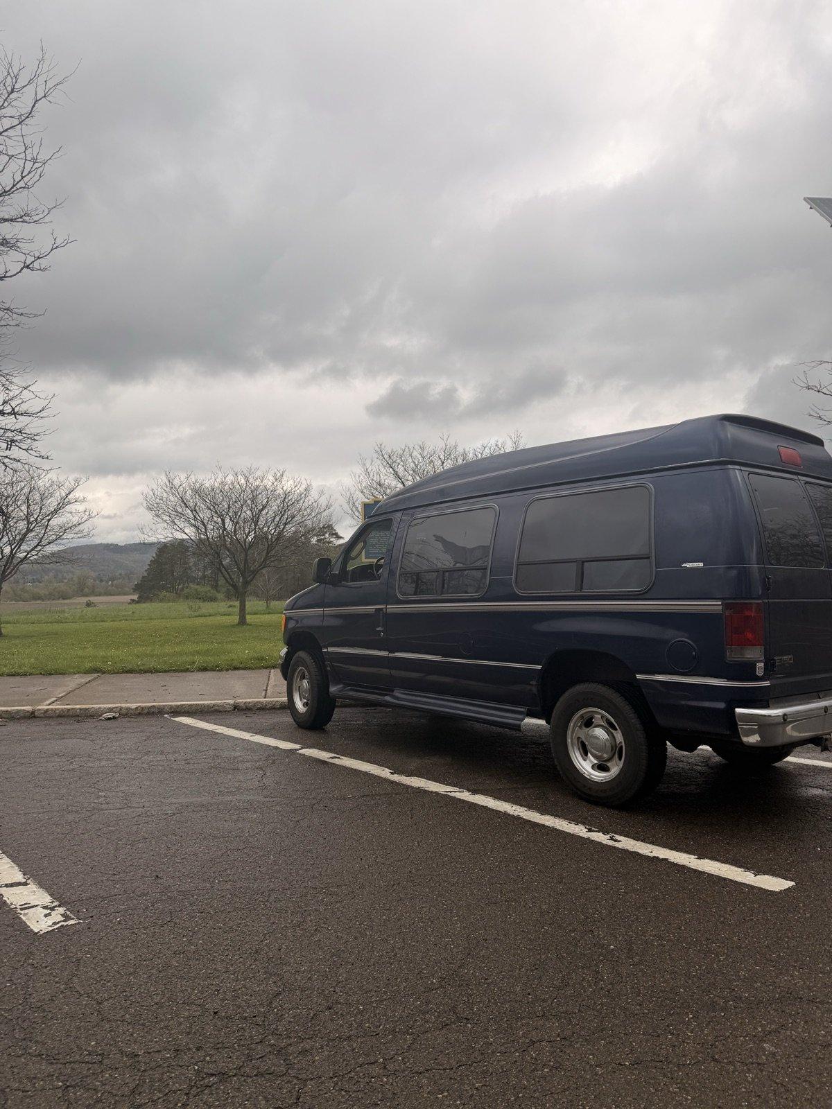En route to Niagara Falls: the van's first proper shakedown run En route to Niagara Falls